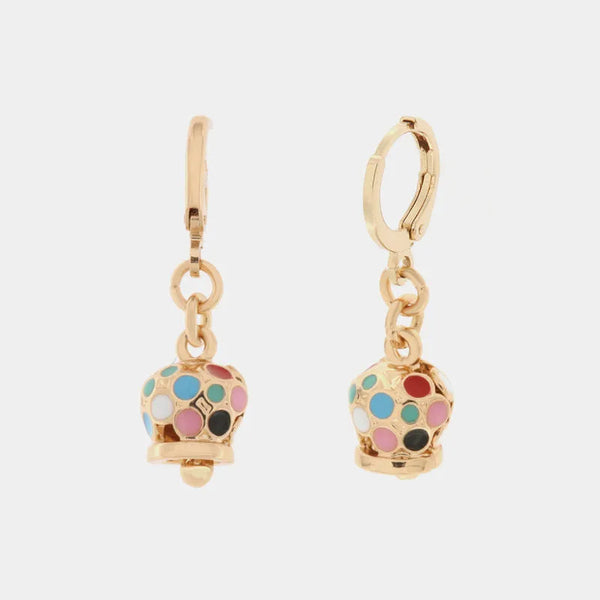 Orecchini in Metallo metallo rosè con campanella — collezione AMULETI