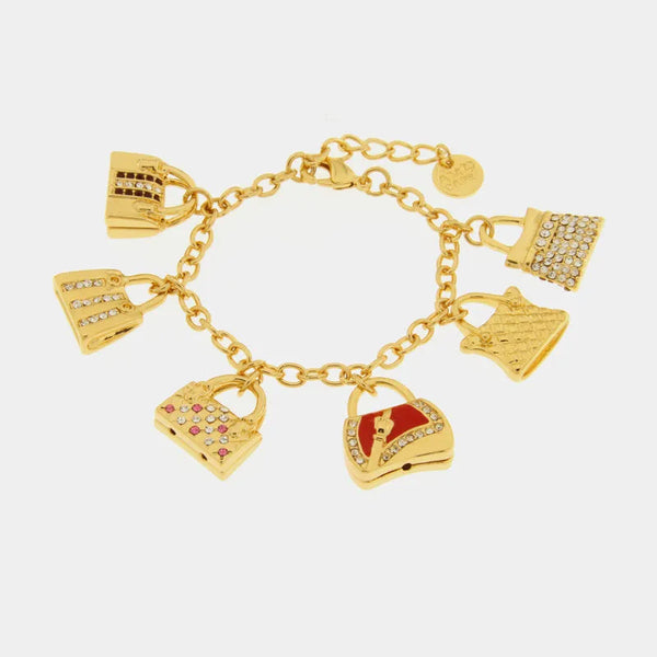 Bracciale in Metallo con borse pendenti — collezione arco naturale