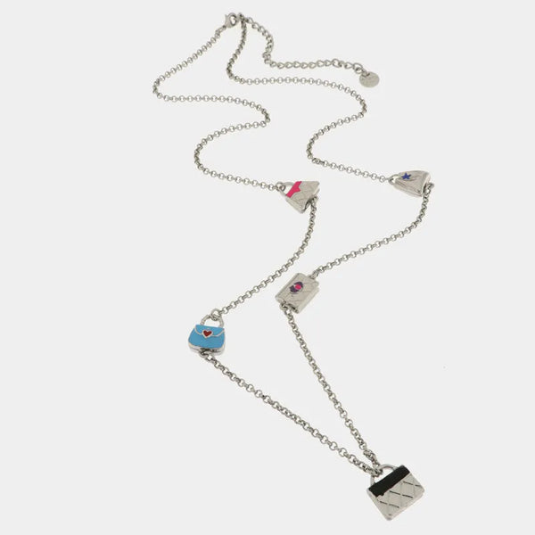 Collana in Metallo con borsette — collezione arco naturale