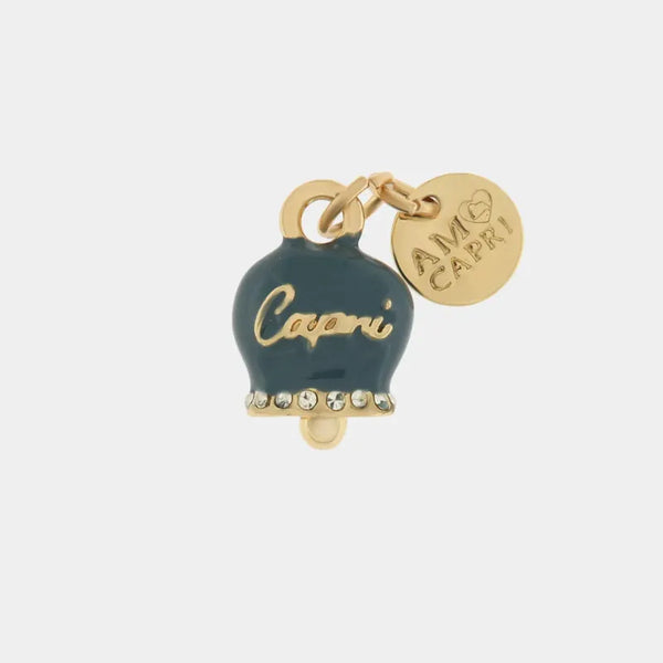 Ciondolo in Metallo Con campanella portafotuna Capri — collezione belvedere