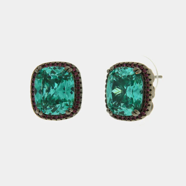 Orecchini in Metallo con zirconi — collezione bluette