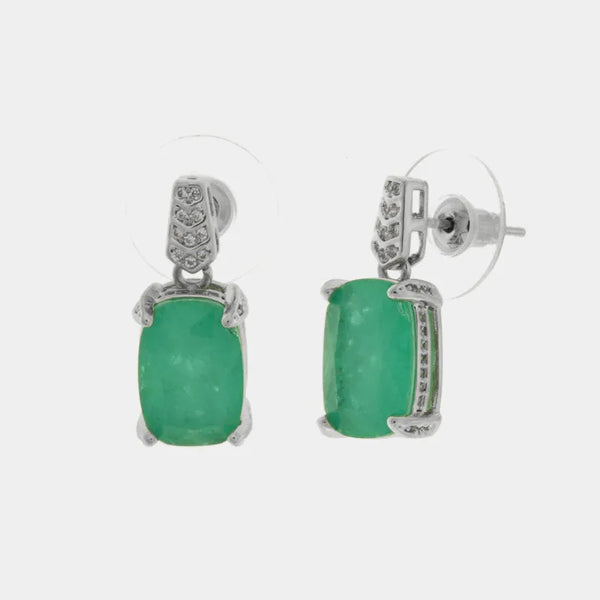 Orecchini in Metallo con zirconi — collezione bluette