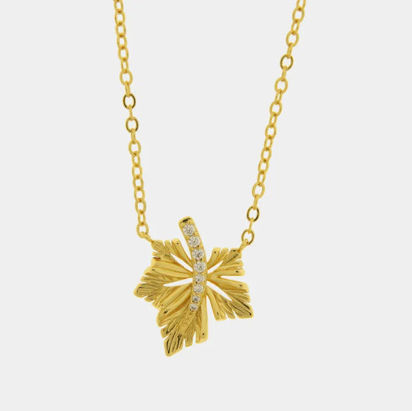 Collana in Metallo foglia — collezione eterna