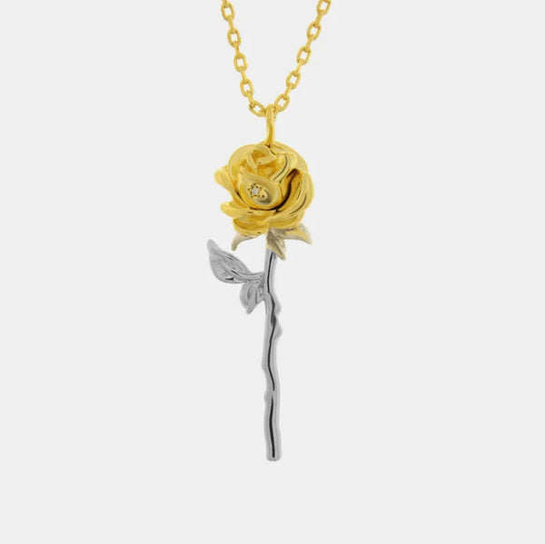 Collana in Metallo rosa pendente — collezione eterna