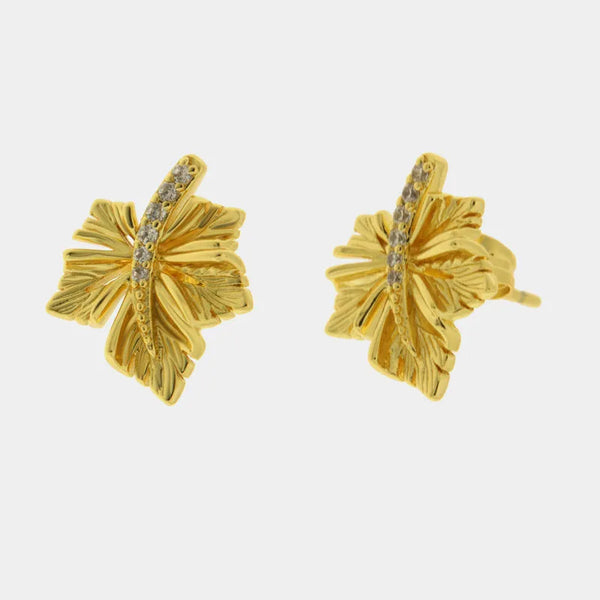 Orecchini in Metallo foglia — collezione eterna