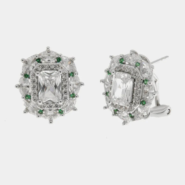 Orecchini in Metallo zirconato — collezione eterna