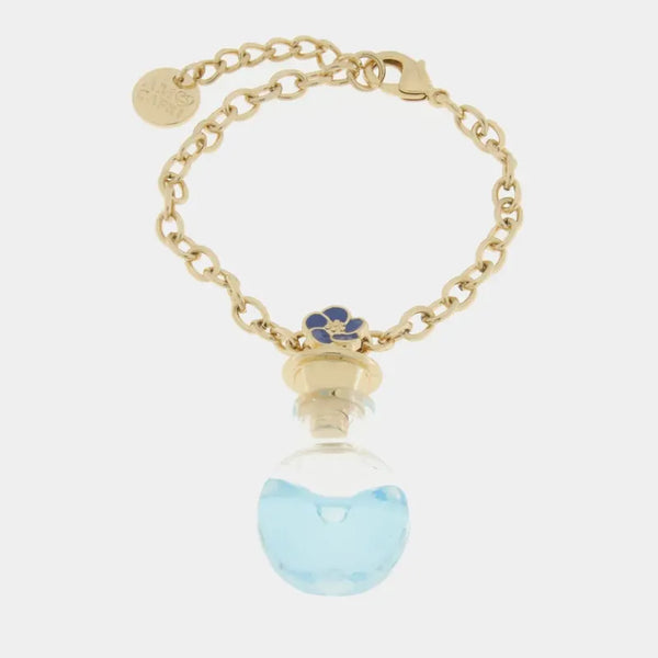 Bracciale in Metallo con bottiglina e fiore — collezione Faraglioni