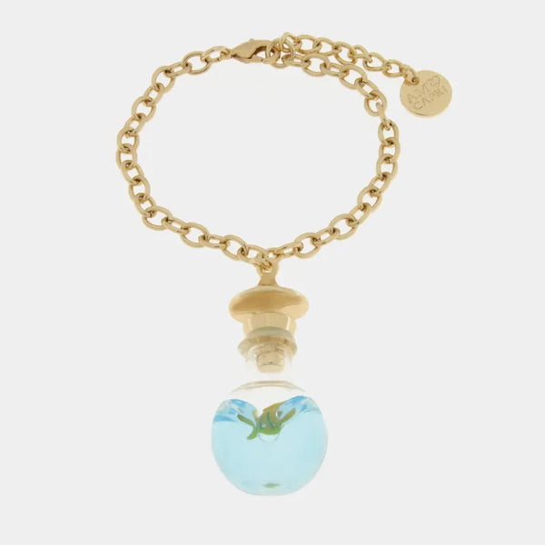 Bracciale in Metallo con bottiglina e stella marina — collezione Faraglioni