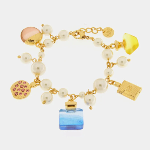 Bracciale in Metallo con perle e profumi — collezione Faraglioni