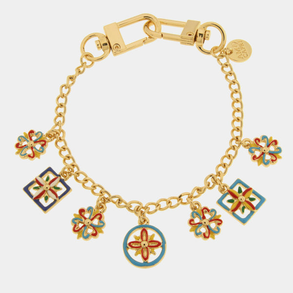 Accessorio borsa in Metallo maioliche colorate — collezione grotta azzurra