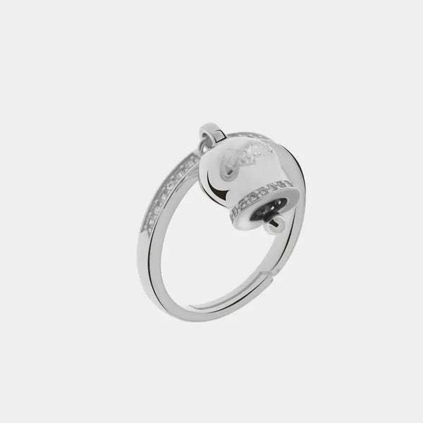 Anello in Argento 925 con campanella di capri portafortuna — collezione piazzetta 925