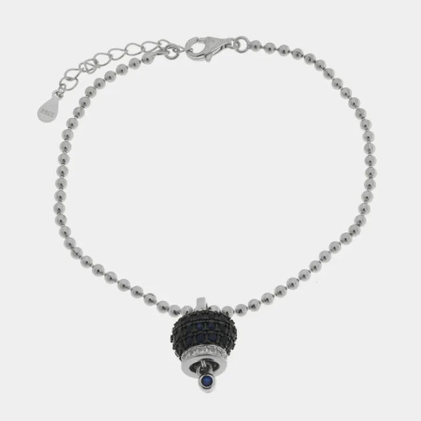 Bracciale in Argento 925 con campanella — collezione piazzetta 925
