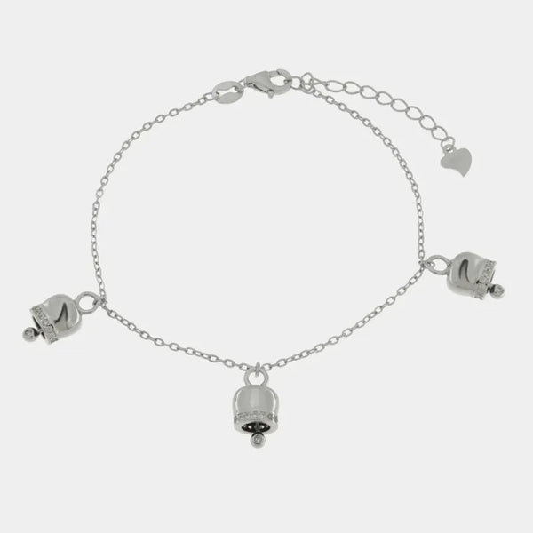 Bracciale in Argento 925 con campanelle pendenti — collezione piazzetta 925