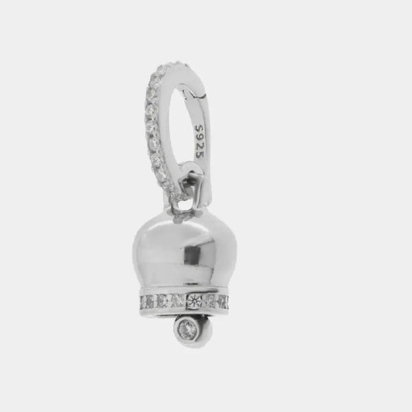 Ciondolo in Argento 925 con campanella — collezione piazzetta 925
