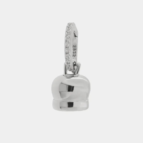 Ciondolo in Argento 925 con campanella — collezione piazzetta 925