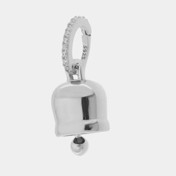 Ciondolo in Argento 925 con campanella — collezione piazzetta 925