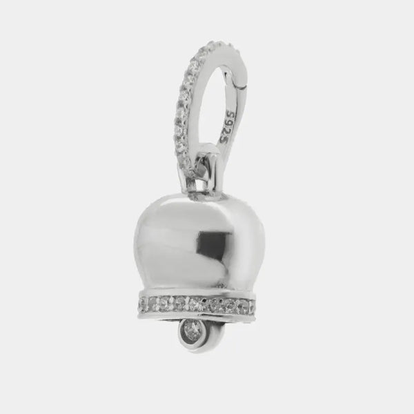 Ciondolo in Argento 925 con campanella — collezione piazzetta 925
