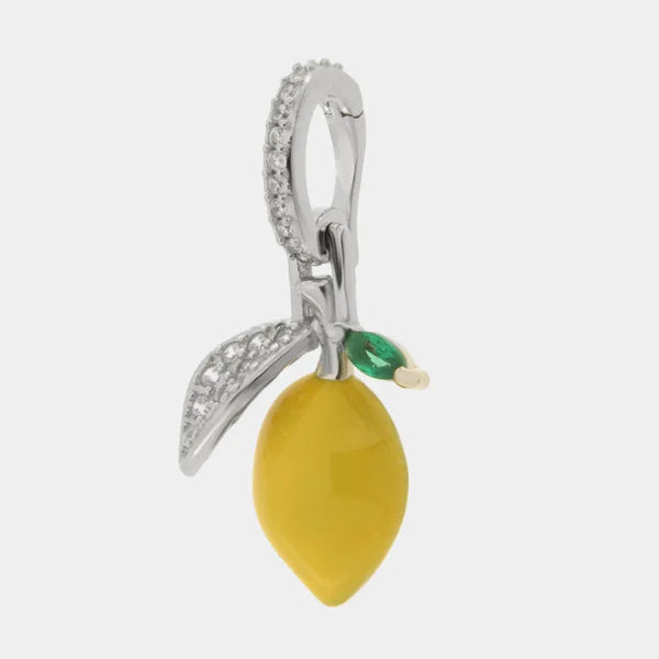 Ciondolo in Argento 925 con limone giallo — collezione san michele