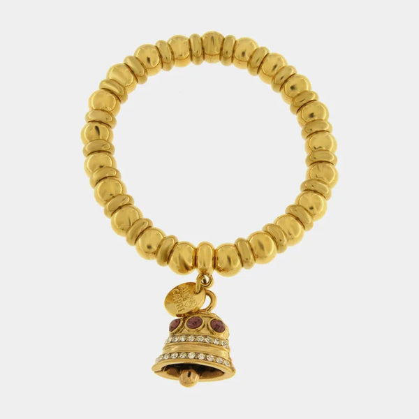Bracciale in Acciaio campanella Capri con pois — collezione solaria