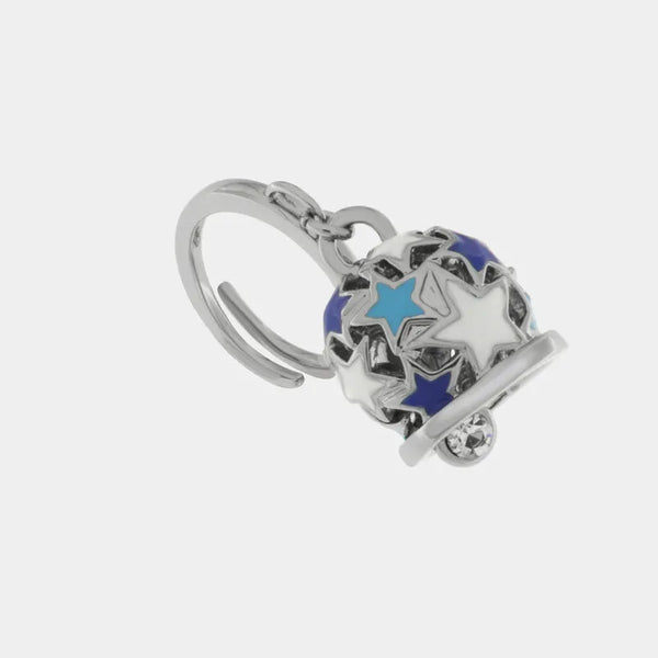 Anello in Metallo campanella capri con stelle — collezione tiberio