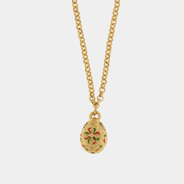 Collana in Metallo con uova colorate — collezione tiberio