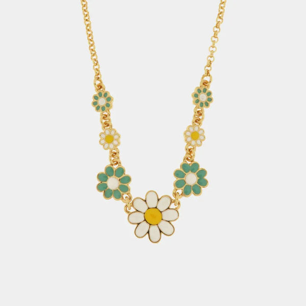 Collana in Metallo girocollo con margherite colorate — collezione tiberio