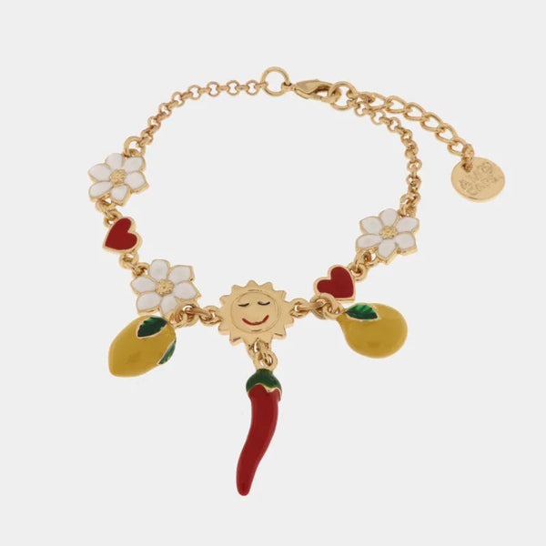 Bracciale in Metallo con limoni — collezione via camerelle