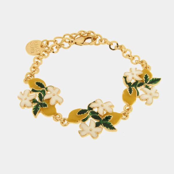 Bracciale in Metallo limoni e margherite — collezione via camerelle