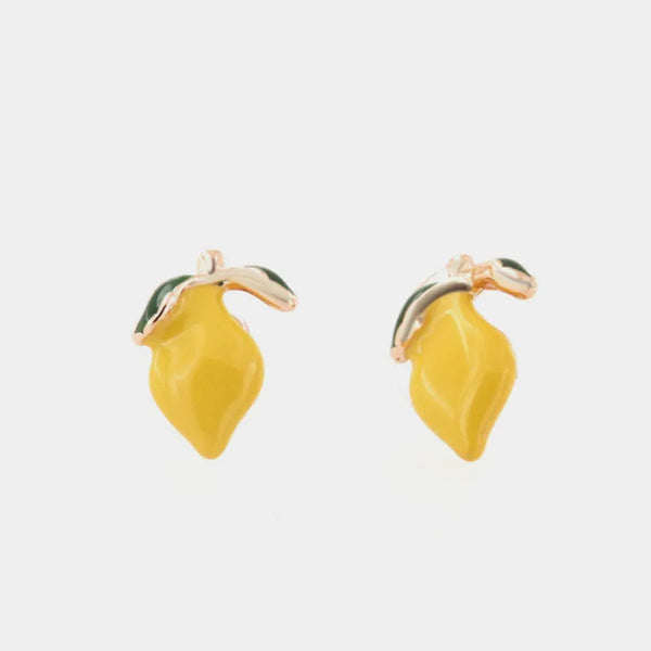 Orecchini in Metallo con limoni — collezione via camerelle